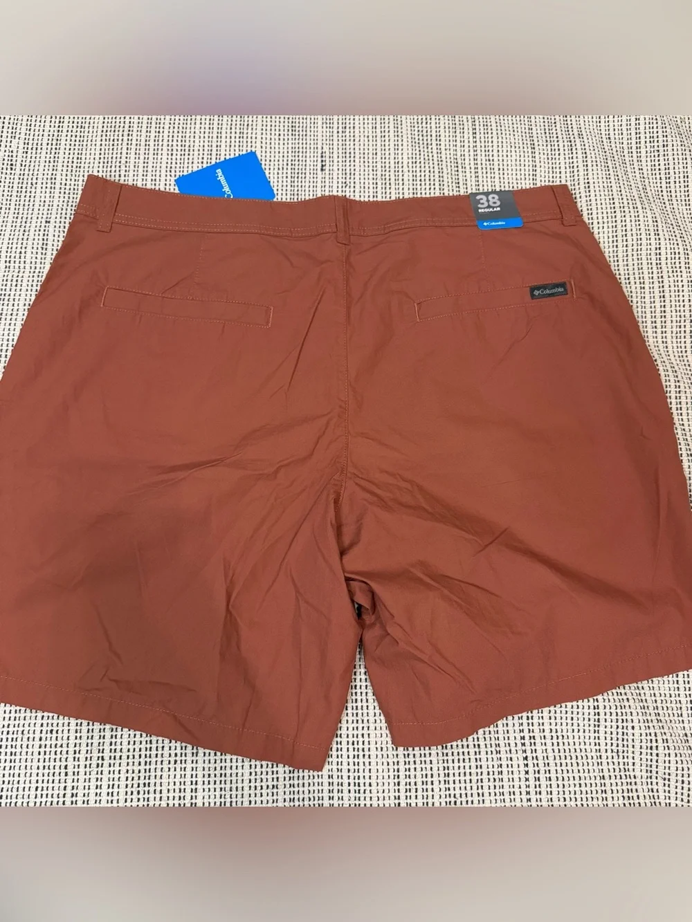 Men’s Columbia Chino Shorts Terracotta Mens 38 X 8” Inseam NWTWashed Out Shorts